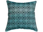 Avarada Circular Twinkle Checkered Throw Pillow Cover Decorative Sofa Couch Cushion Cover Zippered 16x16 Inch 40x40 cm Light Blue