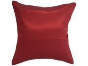 Avarada Solid Throw Pillow Cover Decorative Sofa Couch Cushion Cover Zippered 16x16 Inch 40x40 cm Red Maroon
