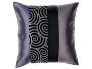 Avarada Striped Spiral Throw Pillow Cover Decorative Sofa Couch Cushion Cover Zippered 16x16 Inch 40x40 cm Grey