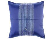 Avarada Striped Crepe Throw Pillow Cover Decorative Sofa Couch Cushion Cover Zippered 16x16 Inch 40x40 cm Navy Blue