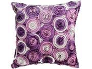 Avarada Triple Colour Floral Bouquet Throw Pillow Cover Decorative Sofa Couch Cushion Cover Zippered 16x16 Inch 40x40 cm Purple