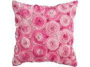 Avarada Triple Colour Floral Bouquet Throw Pillow Cover Decorative Sofa Couch Cushion Cover Zippered 16x16 Inch 40x40 cm Pink