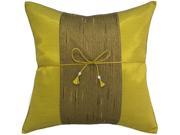 Avarada Striped Crepe Throw Pillow Cover Decorative Sofa Couch Cushion Cover Zippered 16x16 Inch 40x40 cm Lime Green CP01 004
