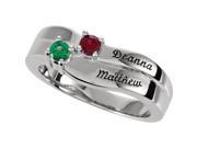Mother s Gold Birthstone Ring Size 10 10k White Gold 1 Stone