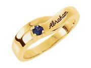 Mother s Gold Birthstone Ring Size 7 10k Yellow Gold 2 Stone