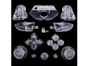 eXtremeRate® Transparent Clear RT LT RB LB Triggers Bumpers ABXY Guide Dpad Full Buttons Set Kits Mod for Xbox One Controller
