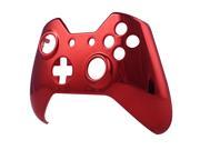eXtremeRate® Chrome Red Front Top Up Housing Shell Case Cover Face Plate for Xbox One Controller