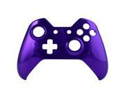 eXtremeRate® Chrome Purple Front Top Up Housing Shell Case Cover Face Plate for Xbox One Controller