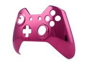 eXtremeRate® Chrome Pink Front Top Up Housing Shell Case Cover Face Plate for Xbox One Controller