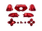 eXtremeRate® Chrome Red RT LT RB LB ABXY Dpad Triggers Bumpers Full Buttons Set Kits Mod Parts for Xbox One Controller