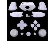 eXtremeRate® Solid White RT LT RB LB Triggers Bumpers ABXY Guide Dpad Full Buttons Set Kits Mod for Xbox One Controller
