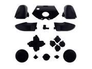 eXtremeRate® Solid Black RT LT RB LB Triggers Bumpers ABXY Guide Dpad Full Buttons Set Kits Mod for Xbox One Controller