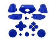 eXtremeRate® Solid Dark Blue RT LT RB LB Triggers Bumpers ABXY Guide Dpad Full Buttons Set Kits Mod for Xbox One Controller