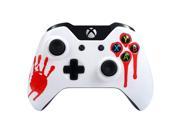 eXtremeRate® Blood Hand Front Shell Face Plate Replacements Parts for Microsoft Xbox one Controller