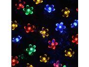 Megadream® Outdoor Solar Fairy String Lights 21ft 50 LED Multi color Blossom Decoration for Gardens Patio Lawn Yard Porch Garden Fence Christmas Trees Ca