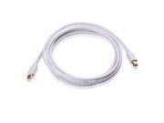 Megadream® 6 Ft Mini DisplayPort DP to Mini DisplayPort DP Male to Male Extension Cable for MacBook Pro MacBook Air Mac Pro iMac or Mac Mini 1.8m White