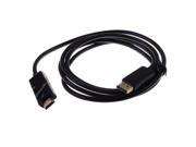Megadream® High Quality Gold Plated Black DisplayPort Male to HDMI Cable Male 6ft 2M Black