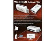 Megadream® Full HD 1080P 720P Wii to HDMI HD DVI HDTV Output Upscaling Converter Adapter with 3.5mm Audio Headphone or Speaker Jack Plug and Play White