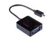 Megadream® Full HD 1080P 3D Mydp Slimport to VGA Female Micro USB to HDMI HDTV Projector or Monitor Adapter for LG Optimus G Pro G2 Black