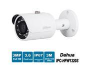 Dahua IPC HFW1320S 3 Megapixel HD 3.6mm Network IP Mini IR Bullet Camera POE Savvy Pixel