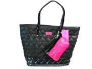 Betsey Johnson Extra Large Black Tote with Wristlet