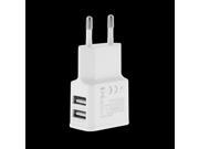 2A Dual 2Ports USB EU Wall Charger Adapter for Samsung iPhone HTC MOTO Perfect