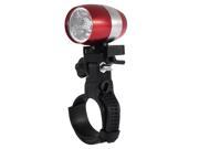 6 LED Cycling Bicycle Head Front Flash Light Warning Lamp Safety Waterproof red