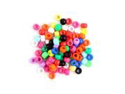 Multi colored Round Alphabet Letter Charms Pony Beads For Loom Bands Bracelet Multi colored;Round brilliant