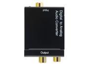 Digital Optic Coaxial RCA Toslink Signal to Analog Audio Converter Adapter Spdif Toslink Coaxial to R L