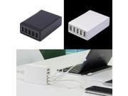 Portable Smart Charger 5 Ports USB Hub Adapter for Cell Phones Tablet