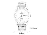 WWOOR Fashion Calendar Luxury Analog Quartz Men’s Leather Wrist Watch Gift man