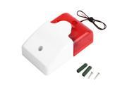 Durable 12V Wired Sound Alarm Strobe Flashing Light Siren Home Security