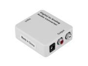 Digital Optical Toslink Coax to Analog R L RCA Audio Signal Converter Adapter