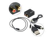 USA STOCK Digital Optical Coaxial Toslink Signal to Analog Audio Converter Adapter RCA