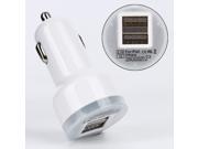 Universal Dual 2 Port USB Car Power Charger Adapter for iPad2 3 For iPhone4 4S For iPod MP3 Circuit Breaker Protective