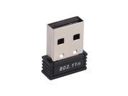 Black 150Mbps 150M Mini USB WiFi Wireless Adapter Network LAN Card 802.11n g b STBC Support for Extended Range