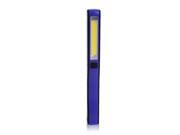 2 in 1 USB Rechargeable COB LED Camping Work Inspection Light Lamp Hand Torch blue