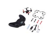 YKS The Hubsan X4 H107C 2.4GHZ RC Series 4 Channel Video Recording Black red