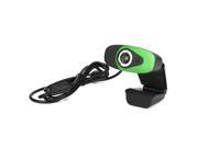 USB 2.0 HD Webcam With Sound Absorption Microphone For Desktop PC A871 green