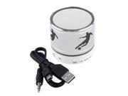 S804 Wireless Bluetooth Portable Mini Speaker for Cell Phone Laptop PC silver