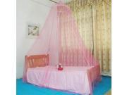 Elegant Round Lace Insect Bed Canopy Netting Curtain Dome Mosquito Net pink