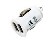 12V Power Dual 2 Port USB Mini Bullet Car Charger Adapter for iPhone iPod