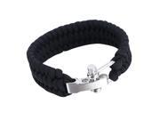 Outdoor Survival Paracord Bracelet Camping Self-rescue Parachute Rope Clasp black Outdoor Survival Paracord Bracelet Camping Self-rescue Parachute Rope Clasp black
