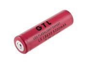 2pcs18650 GTL Li ion 5300mAh 3.7V Rechargeable Battery for LED Flashlight