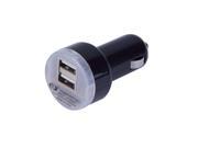 Dual 2 Port Universal USB Car Charger Adapter for iPad2 Samsung iPhone HTC