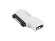 Micro USB to Magnetic Charging Charger Dock Adapter for Sony Xperia Z1 Z2 Z3 white