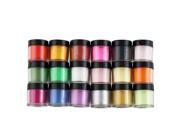 18 Colors Acrylic UV GEL Polish DIY Kit Decorate Manicure Powder Nail Art