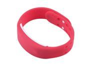 Fashion 3D LED Calorie Pedometer USB Sports Smart Wrist Bracelet Watch Unisex red