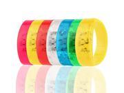 Voice Control LED Light Bracelet Bangle Sound Activated For Party Rave Concert Red