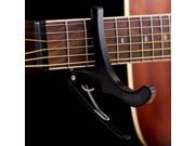 New Acoustic Electric Tune Quick Change Trigger Guitar Capo Key Clamp Black